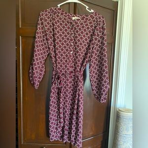 LOFT burgundy dress